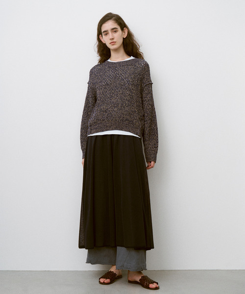 UNFIL(アンフィル)の「UNFIL アンフィル / cotton open-end yarn terry wide sweat pants コットンオープンエンドヤーン裏毛ワイドスウェットパンツ / WXSP-UW120(スウェットパンツ・レディース・ブルー系その他/オフホワイト・0)」の3枚目の写真