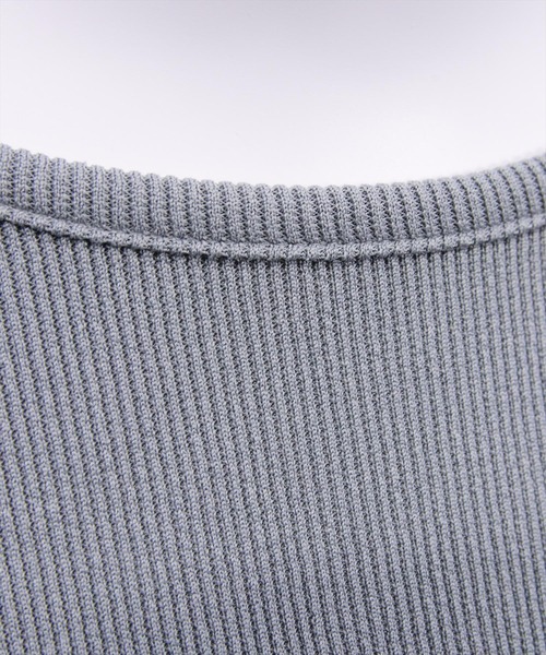 clear（クリア）の「ラインストーン付きカレッジロゴプリントリブカットソー［大人 カジュアル 着回し力抜群］（Tシャツ/カットソー・レディース・アイボリー/グレー/ネイビー・F）」の22枚目の写真