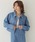 CLEIO�i�N���C�I�j�́u�yCLEIO�z-�t�A�E�^�[-�Z�b�g�A�b�v�f�j���W���P�b�g SET-UP DENIM JACKET�i�f�j���W���P�b�g�j�v�b���C�g�u���[