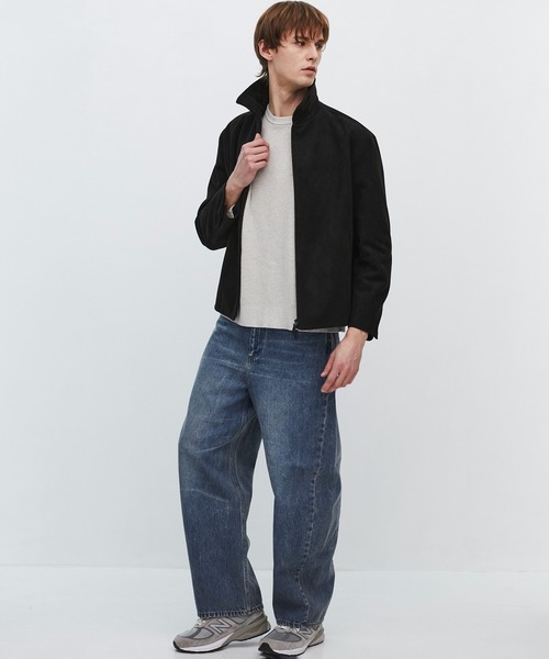 数量限定】LEATHER TEX SUEDE HARRINGTON JACKET（ブルゾン）｜UNITED
