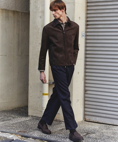 数量限定】LEATHER TEX SUEDE HARRINGTON JACKET（ブルゾン）｜UNITED