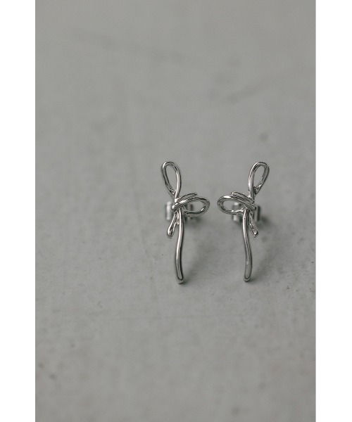 STYLEMIXER（スタイルミキサー）の「リボンピアス（ピアス（両耳用）・レディース・ゴールド/シルバー・FREE）」の4枚目の写真