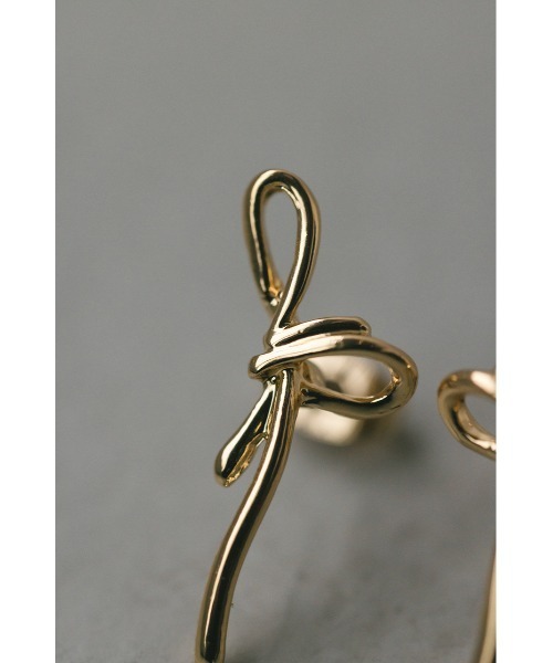 STYLEMIXER（スタイルミキサー）の「リボンピアス（ピアス（両耳用）・レディース・ゴールド/シルバー・FREE）」の10枚目の写真