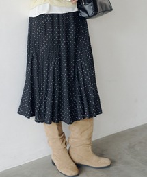 Kastane | ドットシアーミドルスカート(スカート)