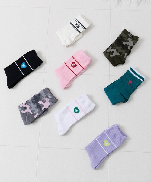 algy（アルジー）の「カラフルハイクルーソックス（ソックス/靴下・キッズ・オフホワイト/ラベンダー/ピンク/ブラック・24/21）」の12枚目の写真