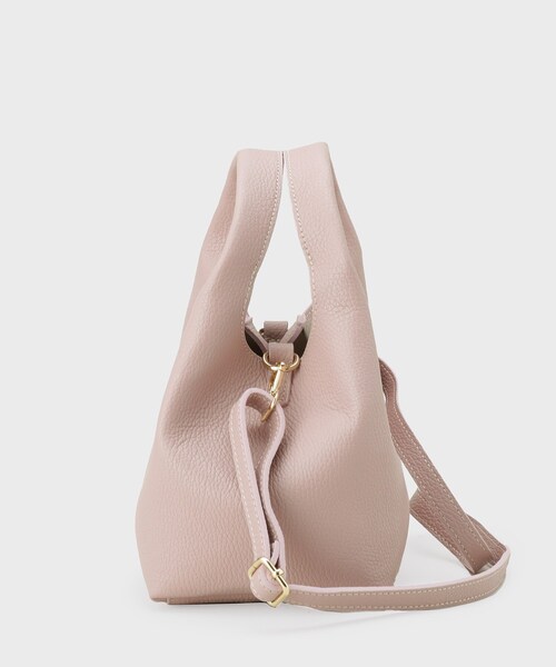 UNTITLED（アンタイトル）の「【MROSE】2WAYモダンレザーバッグ（ショルダーバッグ・レディース・ベージュ/ピンク・00）」の4枚目の写真