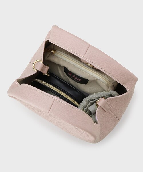 UNTITLED（アンタイトル）の「【MROSE】2WAYモダンレザーバッグ（ショルダーバッグ・レディース・ベージュ/ピンク・00）」の9枚目の写真