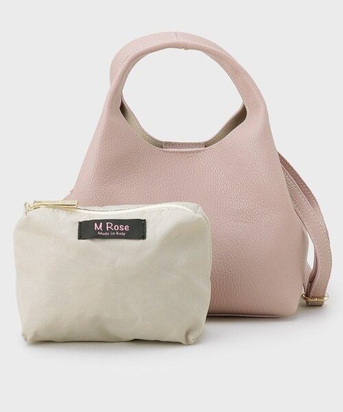 UNTITLED（アンタイトル）の「【MROSE】2WAYモダンレザーバッグ（ショルダーバッグ・レディース・ベージュ/ピンク・00）」の12枚目の写真