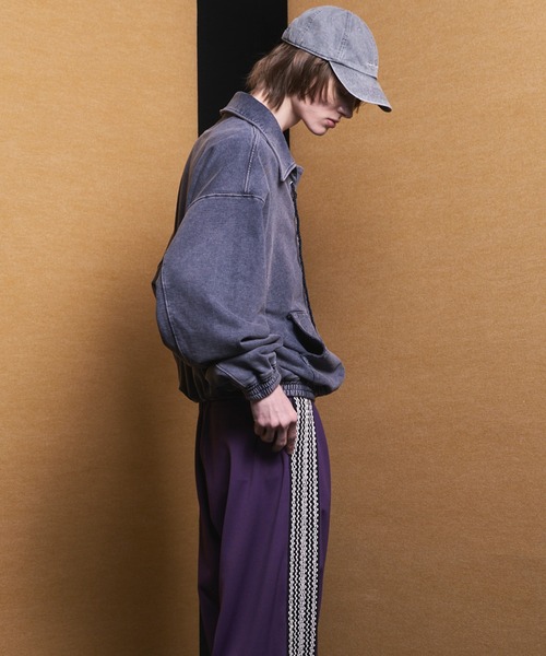 MAISON SPECIAL(メゾンスペシャル)の「《UNISEX》Fade Half Lace-up Prime-Over Collared Sweatshirt/フェードハーフレースアッププライムオーバー襟付きスウェット【MAISON SPECIAL/メゾンスペシャル】(スウェット・メンズ・ネイビー/ライトグレー/ブラック・0/2/1)」の12枚目の写真