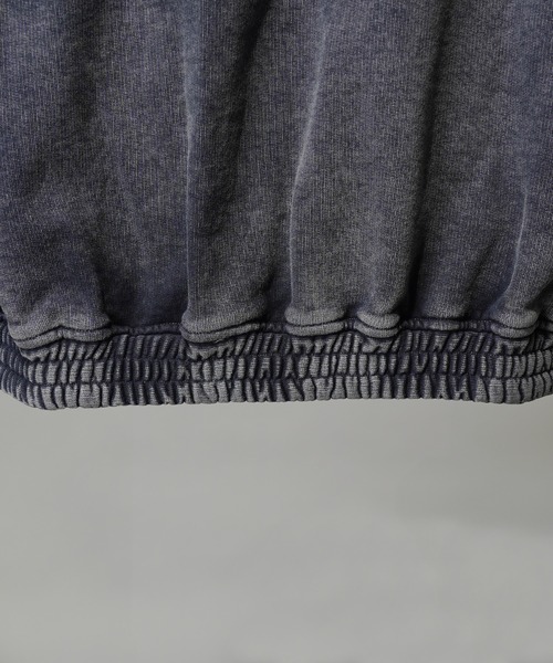 MAISON SPECIAL(メゾンスペシャル)の「《UNISEX》Fade Half Lace-up Prime-Over Collared Sweatshirt/フェードハーフレースアッププライムオーバー襟付きスウェット【MAISON SPECIAL/メゾンスペシャル】(スウェット・メンズ・ネイビー/ライトグレー/ブラック・0/2/1)」の22枚目の写真
