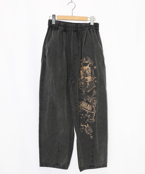 ScoLar（スカラー）の「161604：チョーク風柄コクーンパンツ（その他パンツ・レディース・ブラック・M）」の8枚目の写真