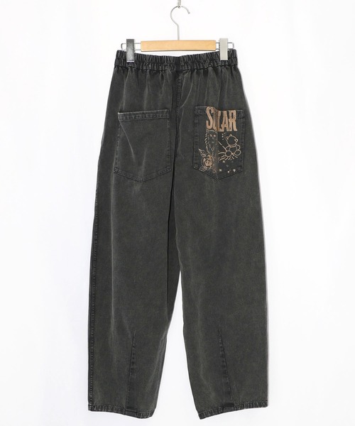 ScoLar（スカラー）の「161604：チョーク風柄コクーンパンツ（その他パンツ・レディース・ブラック・M）」の9枚目の写真