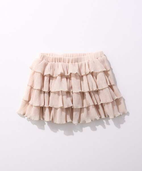 CIAOPANIC TYPY（チャオパニックティピー）の「【KIDS】レイヤードティアードミニスカート（スカート・キッズ・ホワイト/ピンク/ブラック・ONE SIZE）」の7枚目の写真
