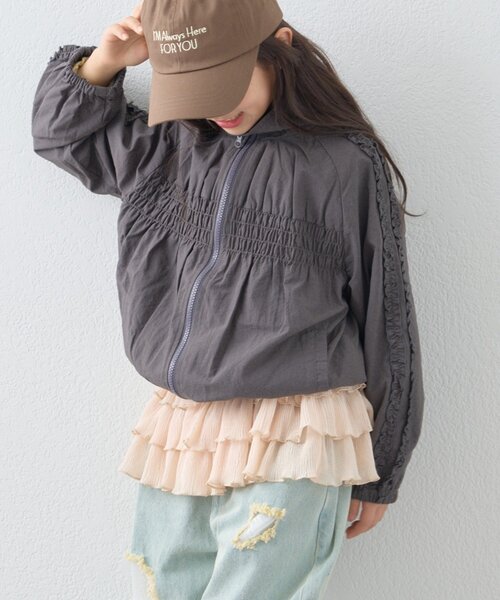 CIAOPANIC TYPY（チャオパニックティピー）の「【KIDS】《新色追加》ふんわりレイヤードティアードミニスカート（スカート・キッズ・ホワイト/ピンク/ブラック・ONE SIZE）」の9枚目の写真