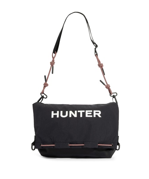 HUNTER(ハンター)の「トラベル マルチファンクション サコッシュ(ボディバッグ/ウエストポーチ・レディース・ブラック/ブラック×グレー・ONE)」の4枚目の写真