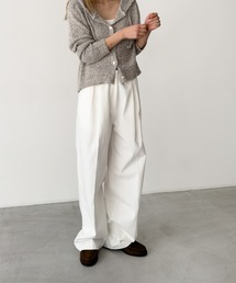 CANAL JEAN | El mar　コットンツータックパンツ(その他パンツ)