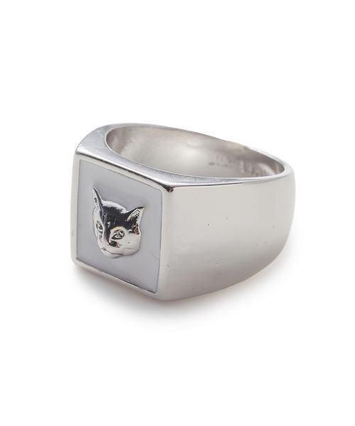 LILY BROWN（リリーブラウン）の「CATモチーフリング（リング・レディース・ブルー/ブラック/ホワイト・F）」の6枚目の写真