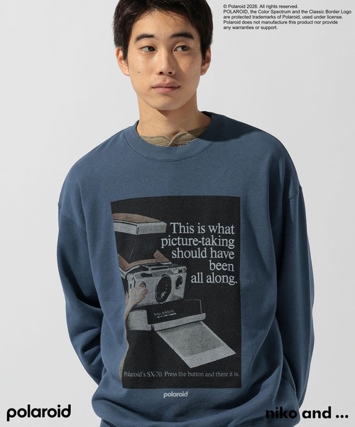 セール】【Polaroid(ポラロイド)】プリントプルオーバー（Tシャツ