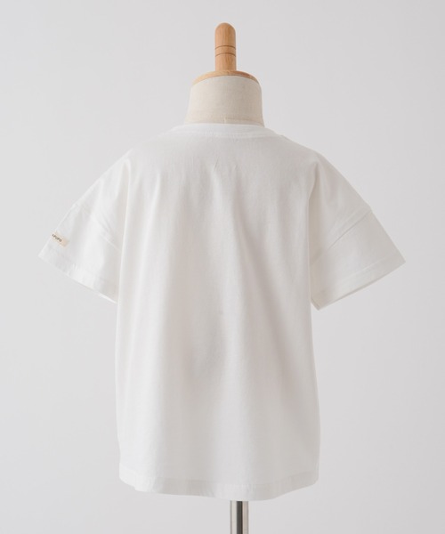 PUPPAPUPO(プッパプーポ)の「【接触冷感】 半袖 Tシャツ(Tシャツ/カットソー・キッズ・グレイッシュベージュ/アイボリー/オートミール/イエロー/ホワイト・110/100/90/80)」の12枚目の写真