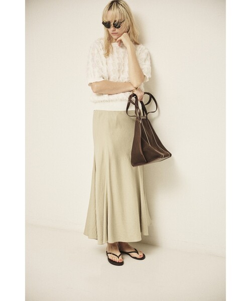 Rouge vif Anna（ルージュヴィフアンナ）の「ドットシアーフリンジニット（ニット/セーター・レディース・オフホワイト/ブラック/モスグリーン・フリー）」の8枚目の写真