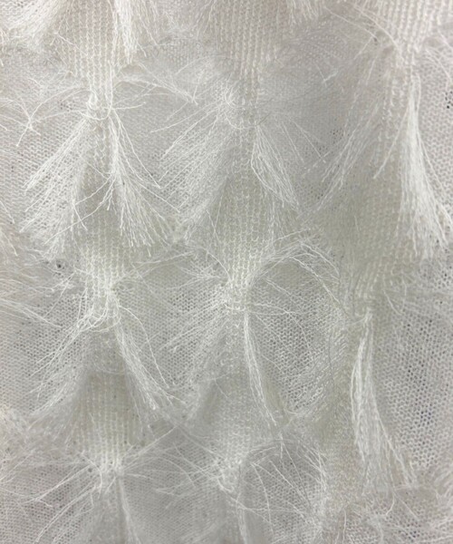 Rouge vif Anna（ルージュヴィフアンナ）の「ドットシアーフリンジニット（ニット/セーター・レディース・オフホワイト/ブラック/モスグリーン・フリー）」の16枚目の写真