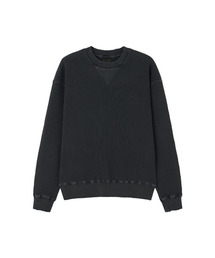 BRUMAN（ブルーマン）の「Waffle Sweat Shirt (Midnight Black)（スウェット）」