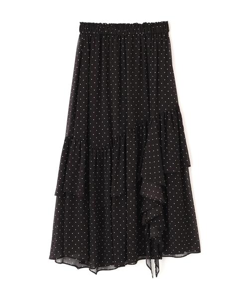 FREE'S MART（フリーズマート）の「◆アソートイレヘムフリルスカート（スカート・レディース・ブラック系その他/ベージュ系その他2/ホワイト系その他・MEDIUM/SMALL）」の4枚目の写真