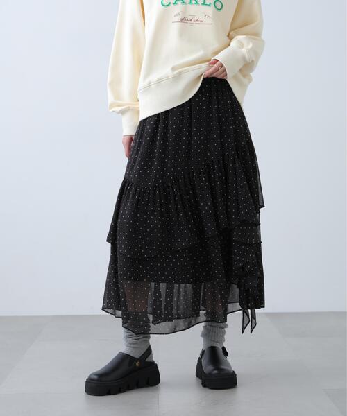 FREE'S MART（フリーズマート）の「◆アソートイレヘムフリルスカート（スカート・レディース・ブラック系その他/ベージュ系その他2/ホワイト系その他・MEDIUM/SMALL）」の8枚目の写真