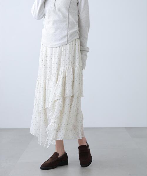 FREE'S MART（フリーズマート）の「◆アソートイレヘムフリルスカート（スカート・レディース・ブラック系その他/ベージュ系その他2/ホワイト系その他・MEDIUM/SMALL）」の14枚目の写真