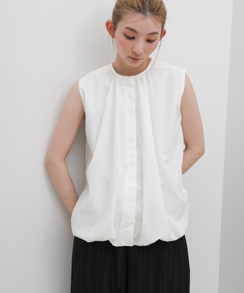 select MOCA(セレクトモカ)の「バルーンシルエットノースリーブブラウス(シャツ/ブラウス・レディース・ブラック/ライトブルー/ホワイト・FREE)」の16枚目の写真