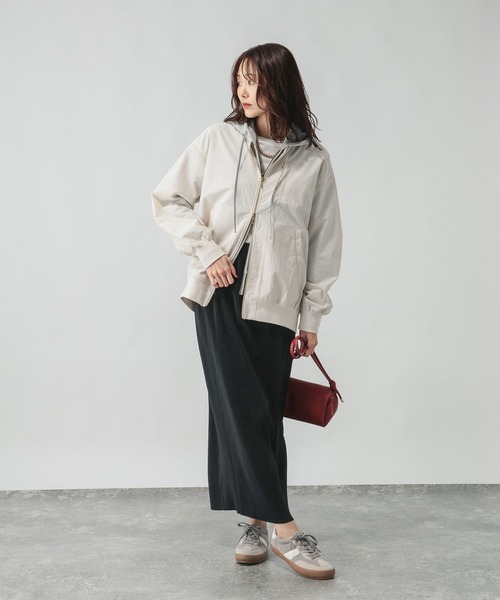 GLOBAL WORK（グローバルワーク）の「セルフカットプリーツナロースカート/638731（スカート・レディース・ライトベージュ/グレー系その他/ブラック/ダークブラウン・REGULAR/SHORT）」の5枚目の写真