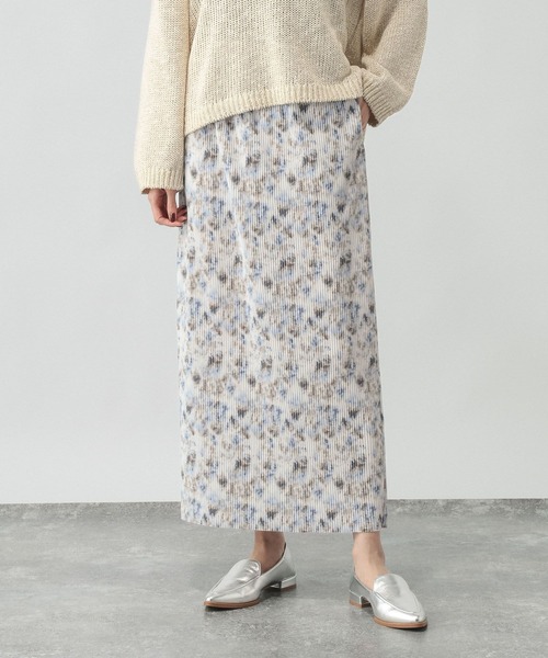 GLOBAL WORK（グローバルワーク）の「セルフカットプリーツナロースカート/638731（スカート・レディース・ライトベージュ/グレー系その他/ブラック/ダークブラウン・REGULAR/SHORT）」の15枚目の写真