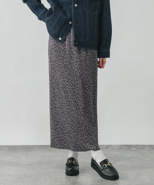 GLOBAL WORK（グローバルワーク）の「セルフカットプリーツナロースカート/638731（スカート・レディース・ライトベージュ/グレー系その他/ブラック/ダークブラウン・REGULAR/SHORT）」の19枚目の写真