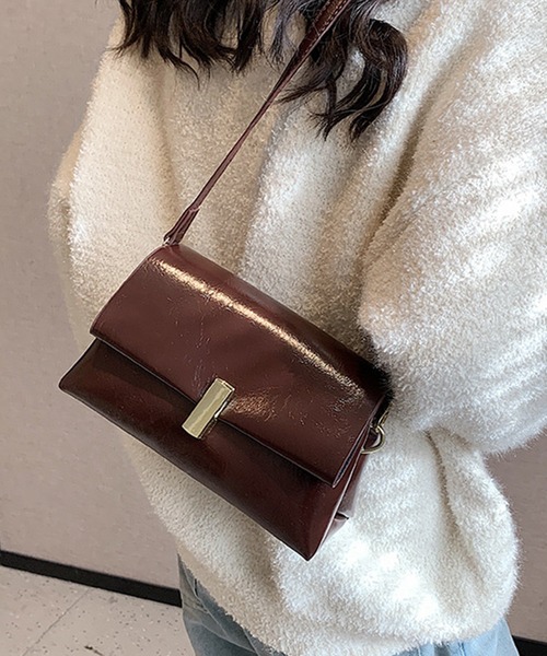 Lace Ladies（レースレディース）の「スクエア ミニ ワンハンドル ショルダー バッグ（ショルダーバッグ・レディース・モカ/レッド/ブラウン/ブラック・FREE）」の3枚目の写真