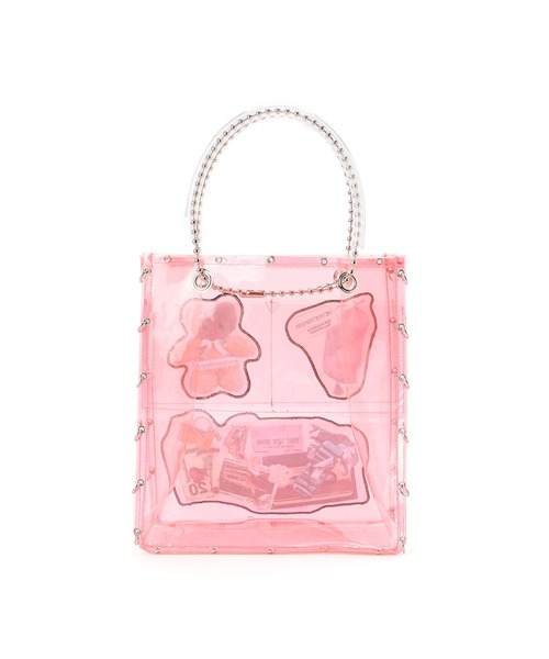 HEY!MrsROSE(ヘイミセスローズ)の「HEY! Mrs ROSE(ヘイ!ミセスローズ)Pockets BAG(トートバッグ・レディース・ピンク/クリア・FREE)」の21枚目の写真
