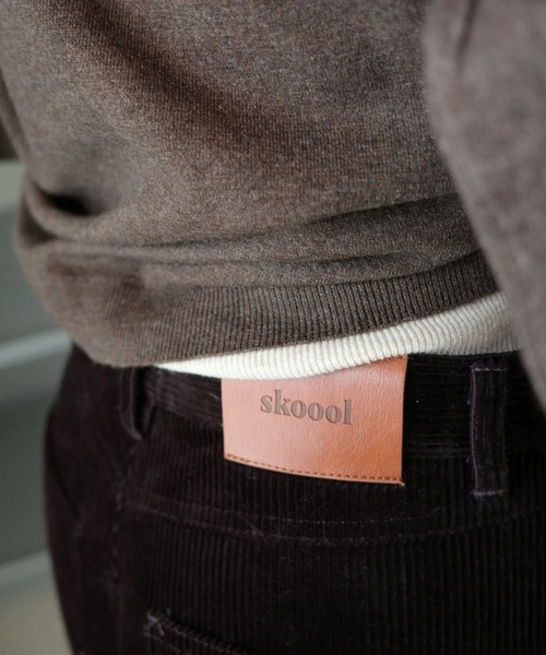 skoool(スクール)の「コーデュロイスラックス/ヒップ刺繍デザイン × コットン100%素材(その他パンツ・メンズ・ネイビー/ブラウン・SMALL/MEDIUM/LARGE)」の7枚目の写真