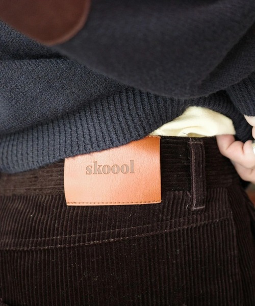 skoool(スクール)の「コーデュロイスラックス/ヒップ刺繍デザイン × コットン100%素材(その他パンツ・メンズ・ネイビー/ブラウン・SMALL/MEDIUM/LARGE)」の6枚目の写真