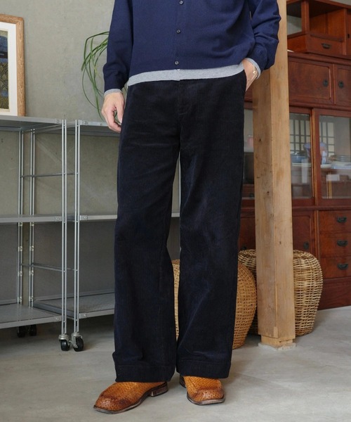 skoool(スクール)の「コーデュロイスラックス/ヒップ刺繍デザイン × コットン100%素材(その他パンツ・メンズ・ネイビー/ブラウン・SMALL/MEDIUM/LARGE)」の13枚目の写真