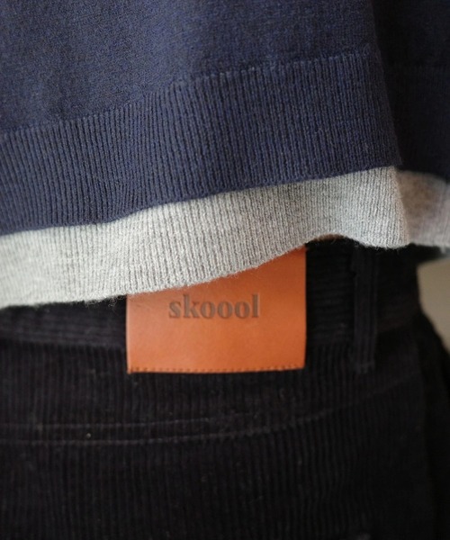 skoool(スクール)の「コーデュロイスラックス/ヒップ刺繍デザイン × コットン100%素材(その他パンツ・メンズ・ネイビー/ブラウン・SMALL/MEDIUM/LARGE)」の11枚目の写真