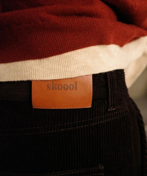 skoool(スクール)の「コーデュロイスラックス/ヒップ刺繍デザイン × コットン100%素材(その他パンツ・メンズ・ネイビー/ブラウン・SMALL/MEDIUM/LARGE)」の8枚目の写真