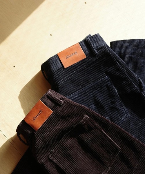 skoool(スクール)の「コーデュロイスラックス/ヒップ刺繍デザイン × コットン100%素材(その他パンツ・メンズ・ネイビー/ブラウン・SMALL/MEDIUM/LARGE)」の9枚目の写真
