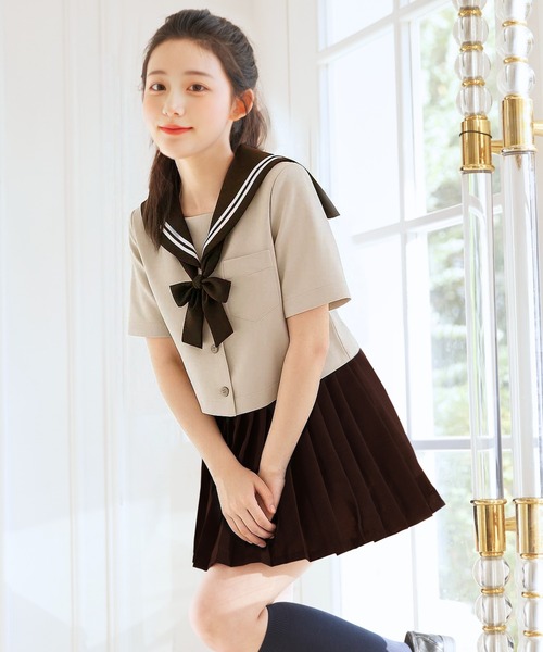 セール】【制服コスプレ3点セット】クラシックカラーセーラー服 半袖