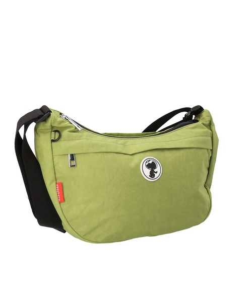 zucchero(ズッケロ)の「zucchero×PEANUTS シワ加工ナイロンショルダーバッグ(ショルダーバッグ・レディース・ブラック/グレー/グリーン/イエロー・FREE)」の3枚目の写真