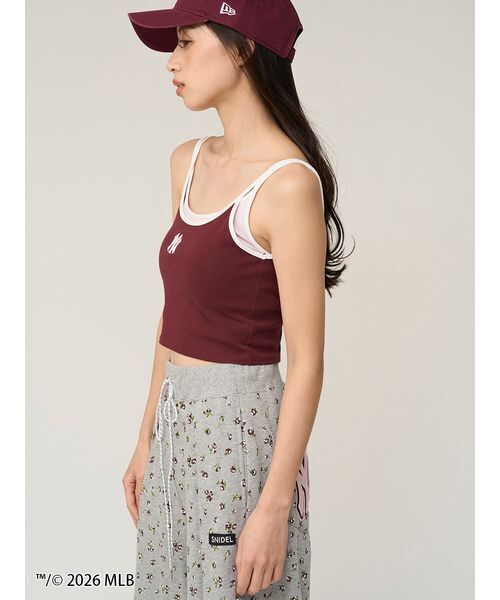 SNIDEL(スナイデル)の「【MLB】レイヤードカップイントップス(キャミソール・レディース・グレー/ネイビー/バーガンディー・F)」の19枚目の写真