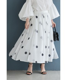 cawaii | ドット柄舞うシアーミディアムスカート(スカート)