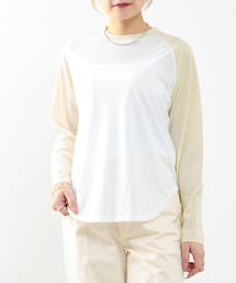 SOFFITTO | 【A_/エース】カーブヘムベースボールTシャツ(Tシャツ/カットソー)