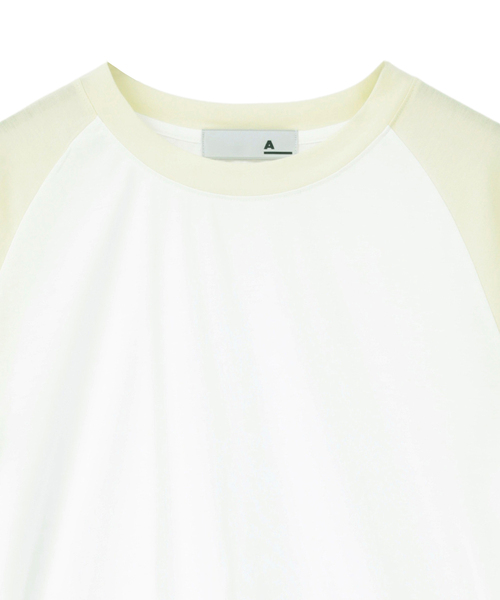 SOFFITTO（ソフィット）の「【A_/エース】カーブヘムベースボールTシャツ（Tシャツ/カットソー・レディース・ネイビー/オフホワイト・FREE）」の20枚目の写真