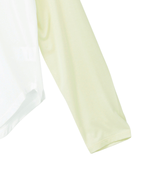 SOFFITTO（ソフィット）の「【A_/エース】カーブヘムベースボールTシャツ（Tシャツ/カットソー・レディース・ネイビー/オフホワイト・FREE）」の21枚目の写真