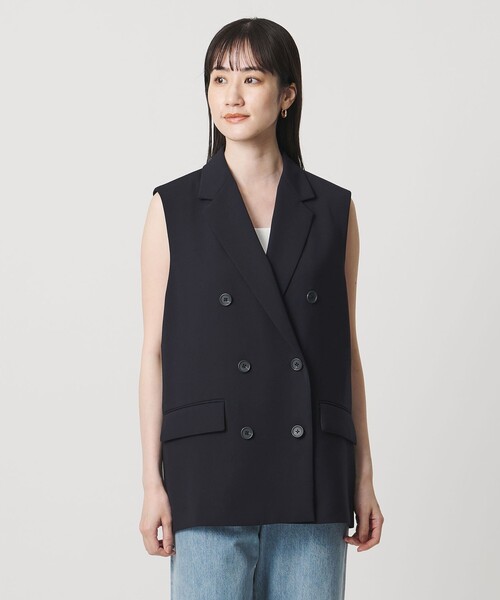 UNITED ARROWS(ユナイテッドアローズ)の「Drapy テーラード ミドル ベスト(ベスト・レディース・ブラック/ネイビー・38/36)」の20枚目の写真