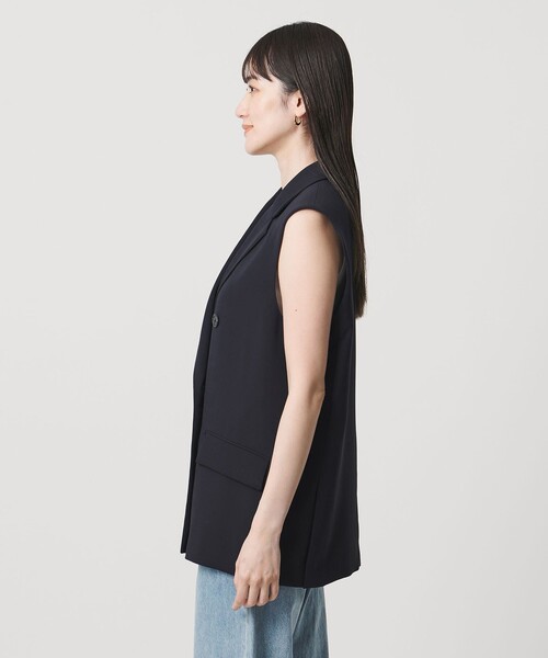UNITED ARROWS(ユナイテッドアローズ)の「Drapy テーラード ミドル ベスト(ベスト・レディース・ブラック/ネイビー・38/36)」の3枚目の写真